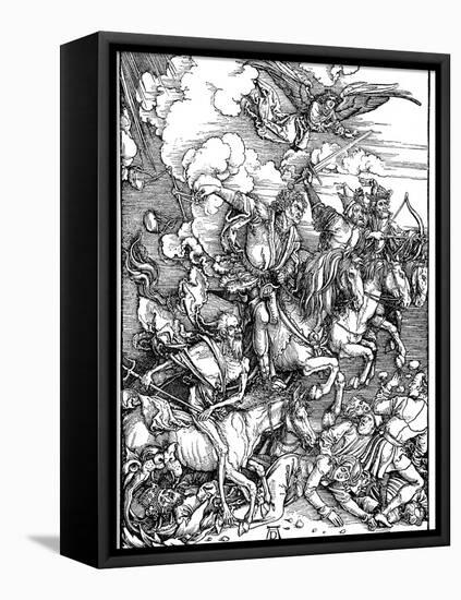 The Four Horsemen of the Apocalypse, 1498-Albrecht Durer-Framed Premier Image Canvas