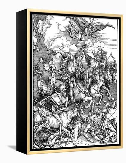 The Four Horsemen of the Apocalypse, 1498-Albrecht Durer-Framed Premier Image Canvas