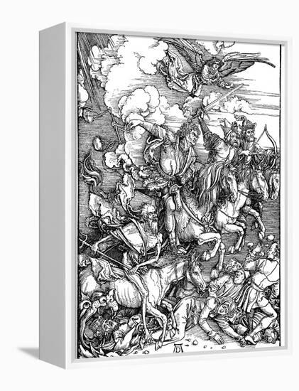 The Four Horsemen of the Apocalypse, 1498-Albrecht Durer-Framed Premier Image Canvas