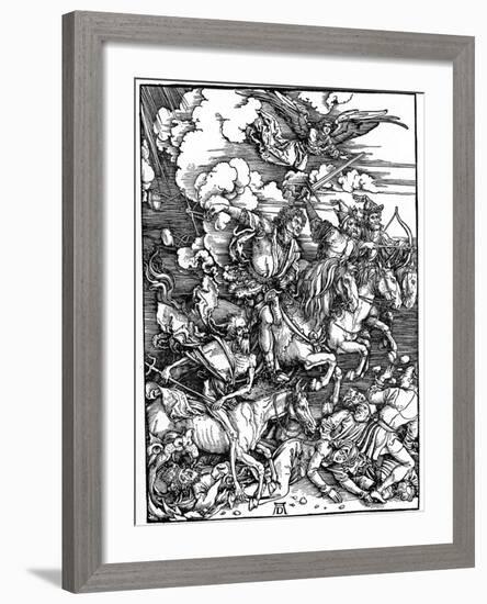 The Four Horsemen of the Apocalypse, 1498-Albrecht Durer-Framed Giclee Print