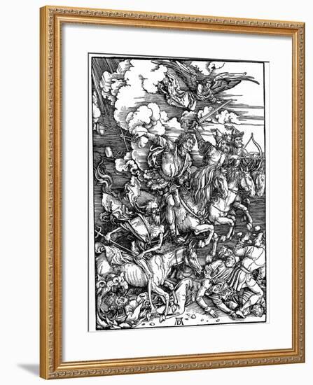 The Four Horsemen of the Apocalypse, 1498-Albrecht Durer-Framed Giclee Print