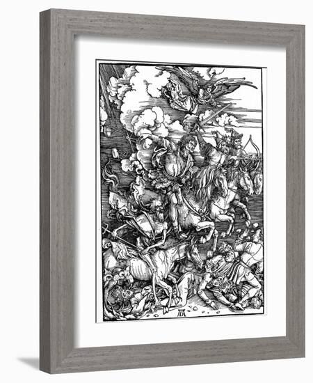 The Four Horsemen of the Apocalypse, 1498-Albrecht Durer-Framed Giclee Print