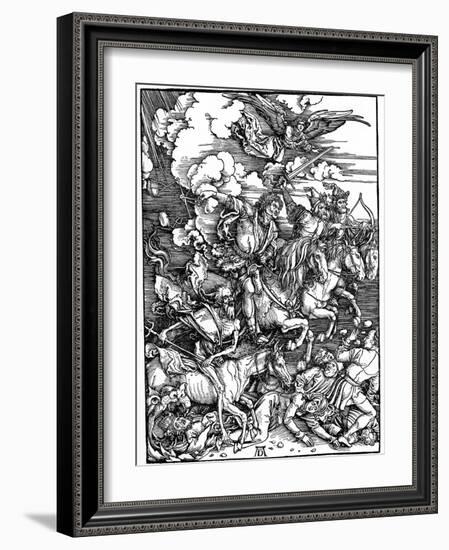 The Four Horsemen of the Apocalypse, 1498-Albrecht Durer-Framed Giclee Print