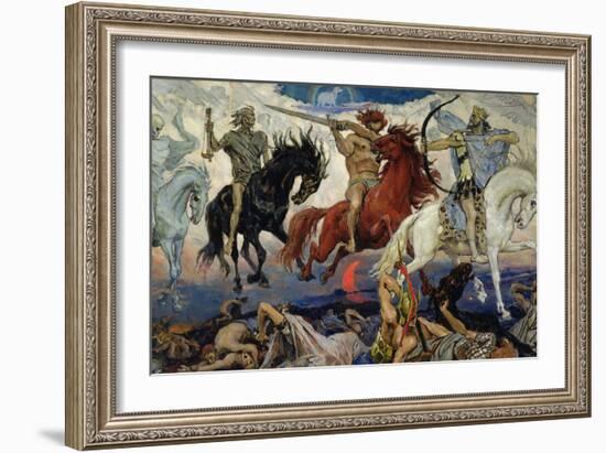 The Four Horsemen of the Apocalypse, 1887-Victor Mikhailovich Vasnetsov-Framed Giclee Print