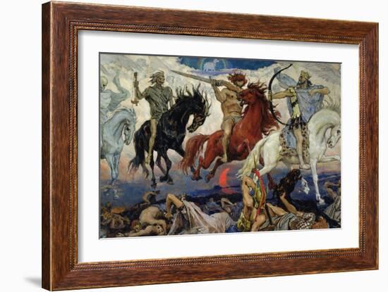 The Four Horsemen of the Apocalypse, 1887-Victor Mikhailovich Vasnetsov-Framed Giclee Print