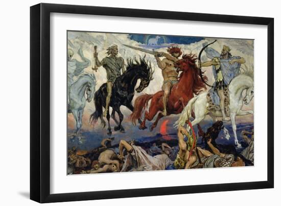 The Four Horsemen of the Apocalypse, 1887-Victor Mikhailovich Vasnetsov-Framed Giclee Print