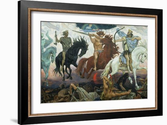 The Four Horsemen of the Apocalypse, 1887-Victor Mikhailovich Vasnetsov-Framed Giclee Print