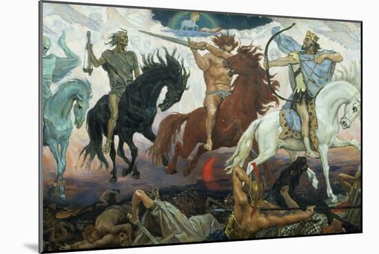 The Four Horsemen of the Apocalypse, 1887-Victor Mikhailovich Vasnetsov-Mounted Giclee Print