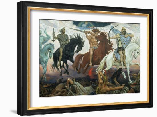 The Four Horsemen of the Apocalypse, 1887-Victor Mikhailovich Vasnetsov-Framed Giclee Print