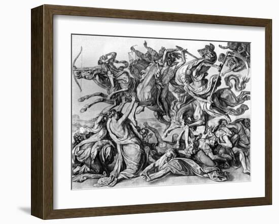 The Four Horsemen of the Apocalypse, 1926-Peter Von Cornelius-Framed Giclee Print