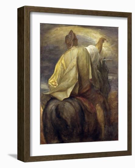 The Four Horsemen of the Apocalypse: the Rider on the Black Horse, C.1878-George Frederick Watts-Framed Giclee Print