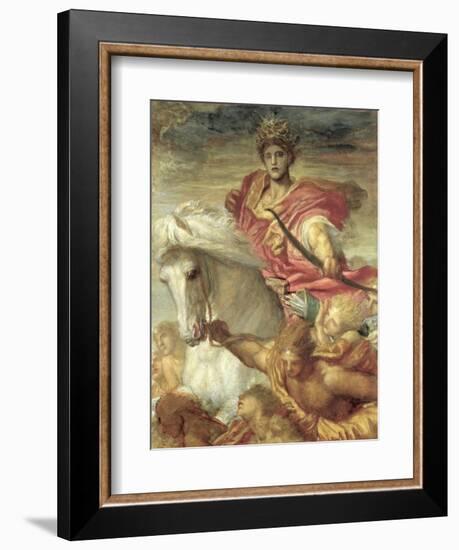 The Four Horsemen of the Apocalypse: the Rider on the White Horse, C.1878-George Frederick Watts-Framed Giclee Print