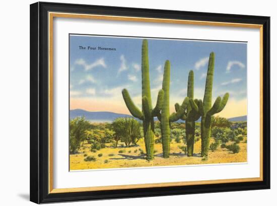 The Four Horsemen, Saguaro Cacti-null-Framed Art Print