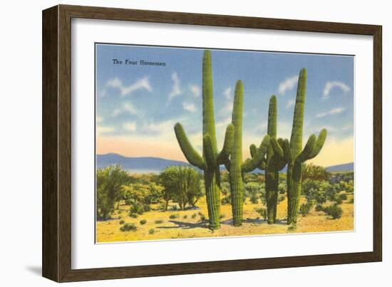 The Four Horsemen, Saguaro Cacti-null-Framed Art Print