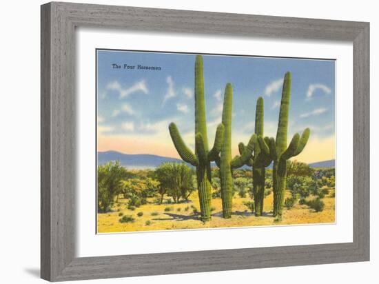 The Four Horsemen, Saguaro Cacti-null-Framed Premium Giclee Print