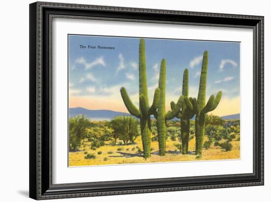 The Four Horsemen, Saguaro Cacti-null-Framed Premium Giclee Print