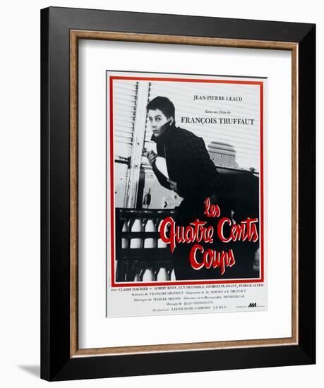 The Four Hundred Blows, 1959, "Les Quatre Cents Coups" Directed by Francois Truffaut-null-Framed Giclee Print