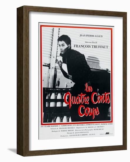 The Four Hundred Blows, 1959, "Les Quatre Cents Coups" Directed by Francois Truffaut-null-Framed Giclee Print