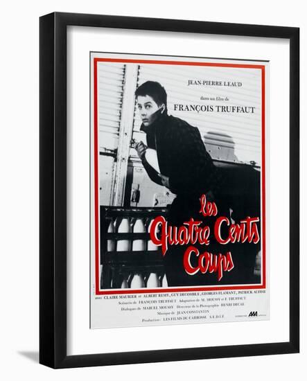 The Four Hundred Blows, 1959, "Les Quatre Cents Coups" Directed by Francois Truffaut-null-Framed Giclee Print