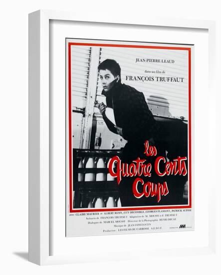 The Four Hundred Blows, 1959, "Les Quatre Cents Coups" Directed by Francois Truffaut-null-Framed Giclee Print