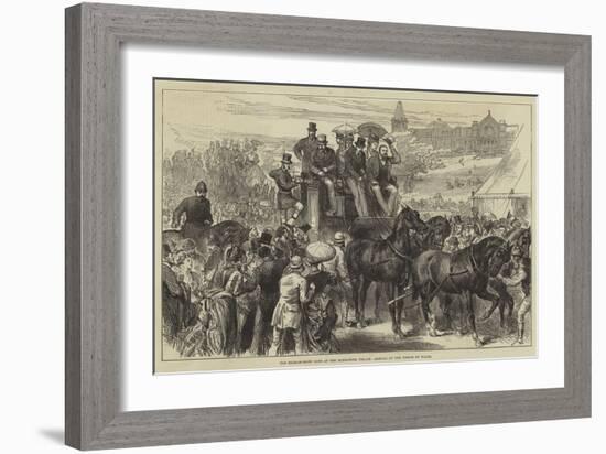 The Four-In-Hand Club at the Alexandra Palace, Arrival of the Prince of Wales-null-Framed Giclee Print