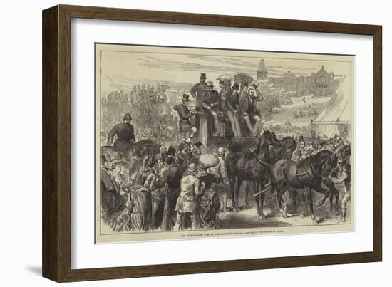 The Four-In-Hand Club at the Alexandra Palace, Arrival of the Prince of Wales-null-Framed Giclee Print