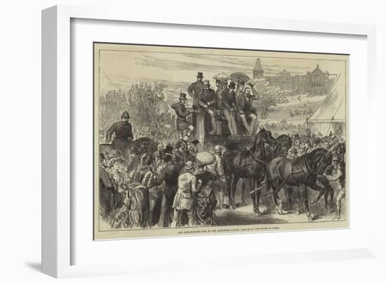 The Four-In-Hand Club at the Alexandra Palace, Arrival of the Prince of Wales-null-Framed Giclee Print