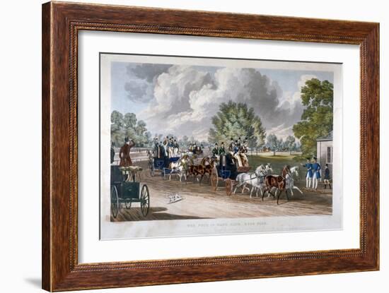 The Four-In-Hand Club, Hyde Park, London, 1838-J Harris-Framed Giclee Print