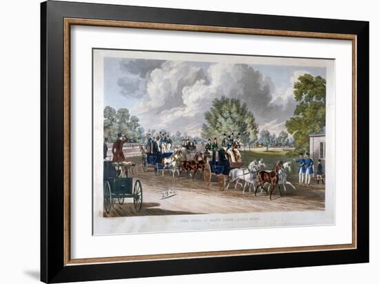 The Four-In-Hand Club, Hyde Park, London, 1838-J Harris-Framed Giclee Print