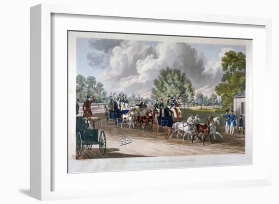 The Four-In-Hand Club, Hyde Park, London, 1838-J Harris-Framed Giclee Print