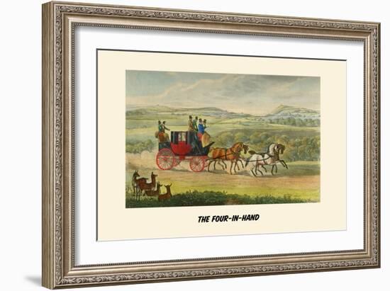 The Four in Hand-Henry Thomas Alken-Framed Art Print