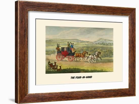 The Four in Hand-Henry Thomas Alken-Framed Art Print