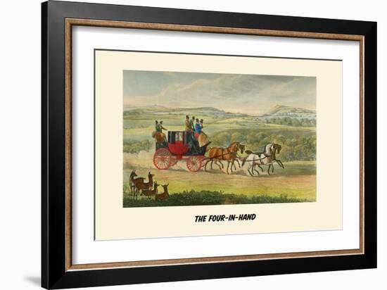 The Four in Hand-Henry Thomas Alken-Framed Art Print