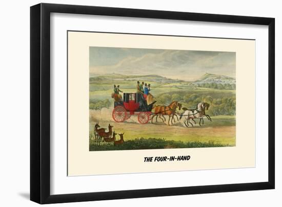 The Four in Hand-Henry Thomas Alken-Framed Art Print