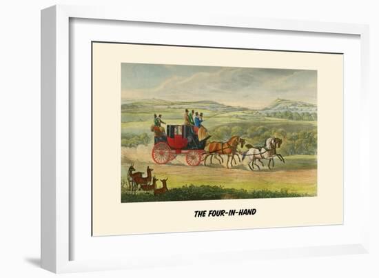 The Four in Hand-Henry Thomas Alken-Framed Art Print