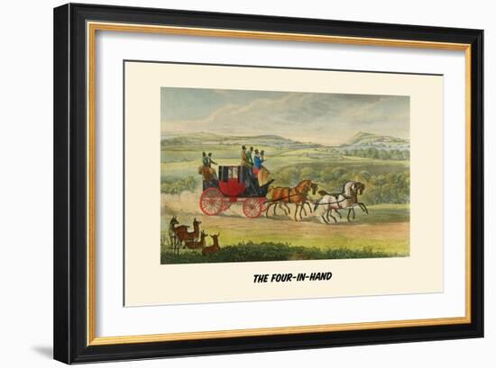 The Four in Hand-Henry Thomas Alken-Framed Art Print