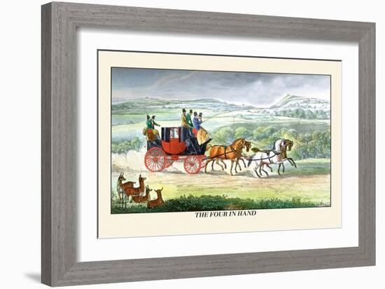 The Four in Hand-Henry Thomas Alken-Framed Art Print