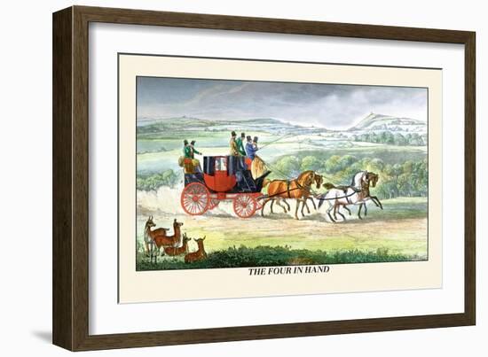 The Four in Hand-Henry Thomas Alken-Framed Art Print