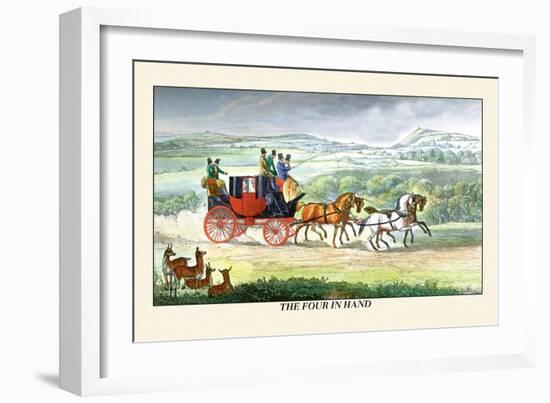 The Four in Hand-Henry Thomas Alken-Framed Art Print