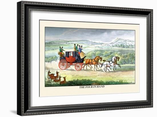 The Four in Hand-Henry Thomas Alken-Framed Art Print