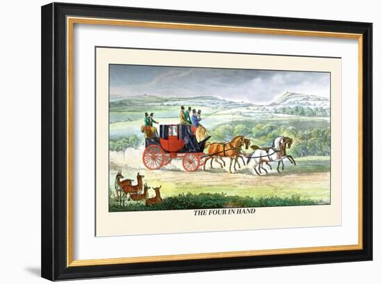 The Four in Hand-Henry Thomas Alken-Framed Art Print