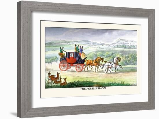 The Four in Hand-Henry Thomas Alken-Framed Art Print