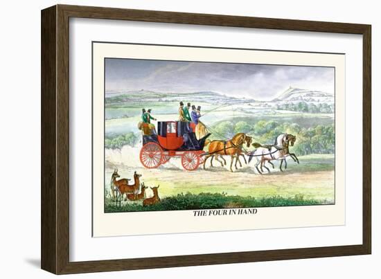 The Four in Hand-Henry Thomas Alken-Framed Art Print