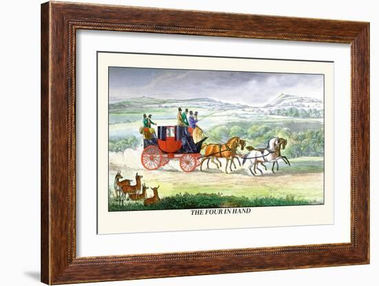 The Four in Hand-Henry Thomas Alken-Framed Art Print