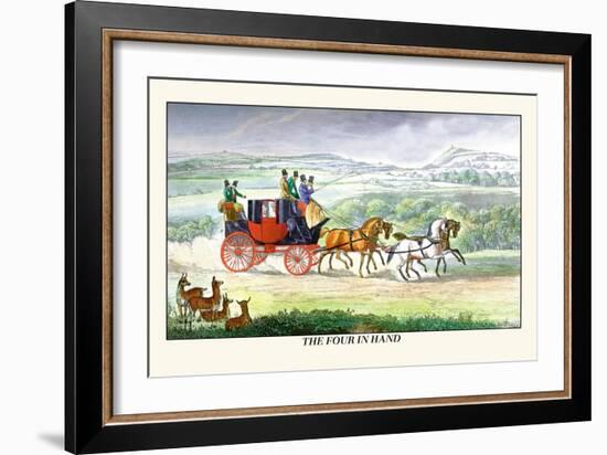 The Four in Hand-Henry Thomas Alken-Framed Art Print