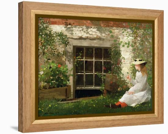 The Four Leaf Clover, 1873-Winslow Homer-Framed Premier Image Canvas