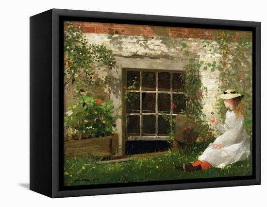 The Four Leaf Clover, 1873-Winslow Homer-Framed Premier Image Canvas