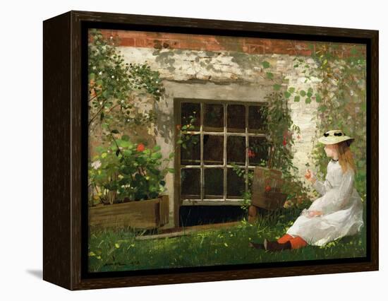 The Four Leaf Clover, 1873-Winslow Homer-Framed Premier Image Canvas