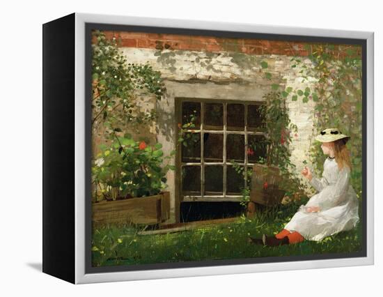 The Four Leaf Clover, 1873-Winslow Homer-Framed Premier Image Canvas