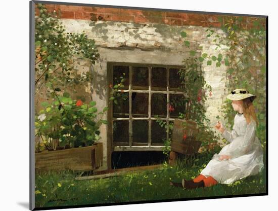 The Four Leaf Clover, 1873-Winslow Homer-Mounted Premium Giclee Print